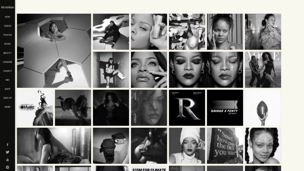 Rihanna-wordpress-site-screenshot