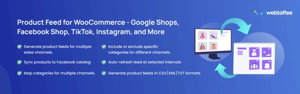 Webtoffe wocommerce product feed