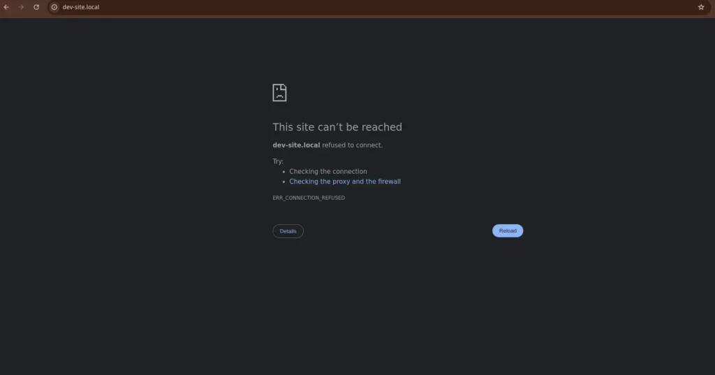ERR_CONNECTION_REFUSED