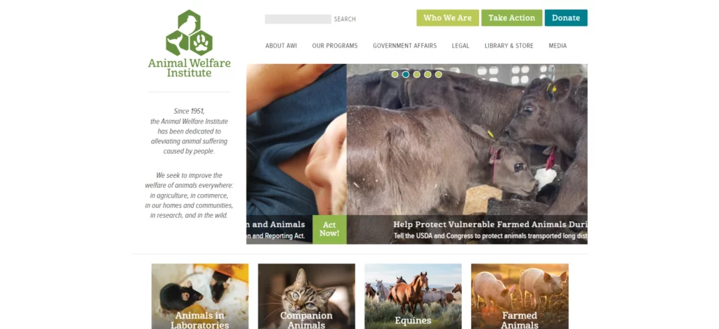 animal welfare institute home page