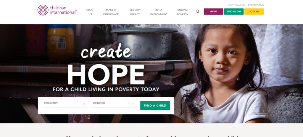 children international home page