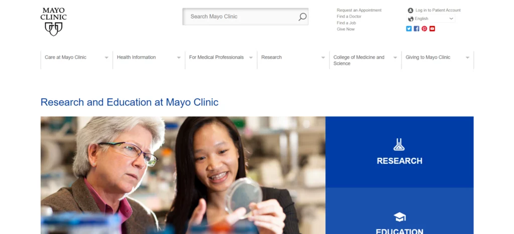 home page mayo foundation
