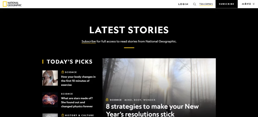 national geographic home page