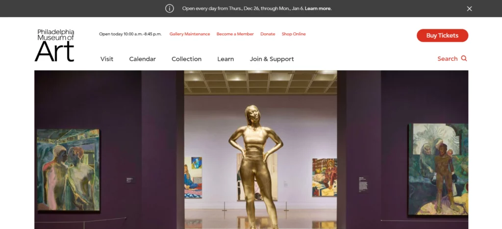 philadelphia museum of art home page