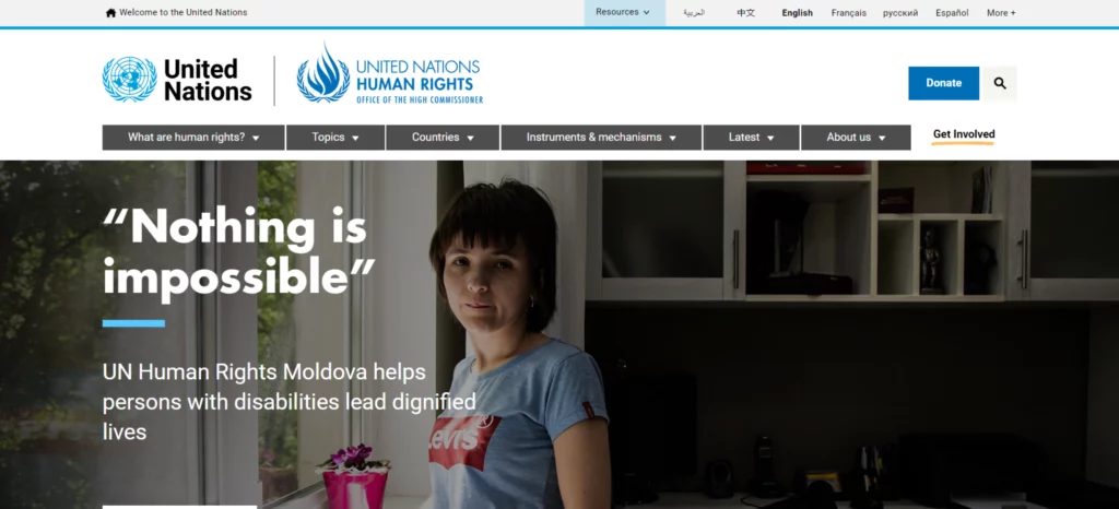 un human rights council home page