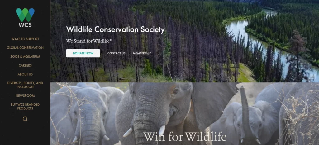 wild conservation society home page