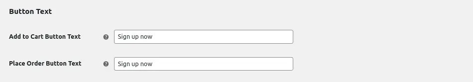button text settings screenshot