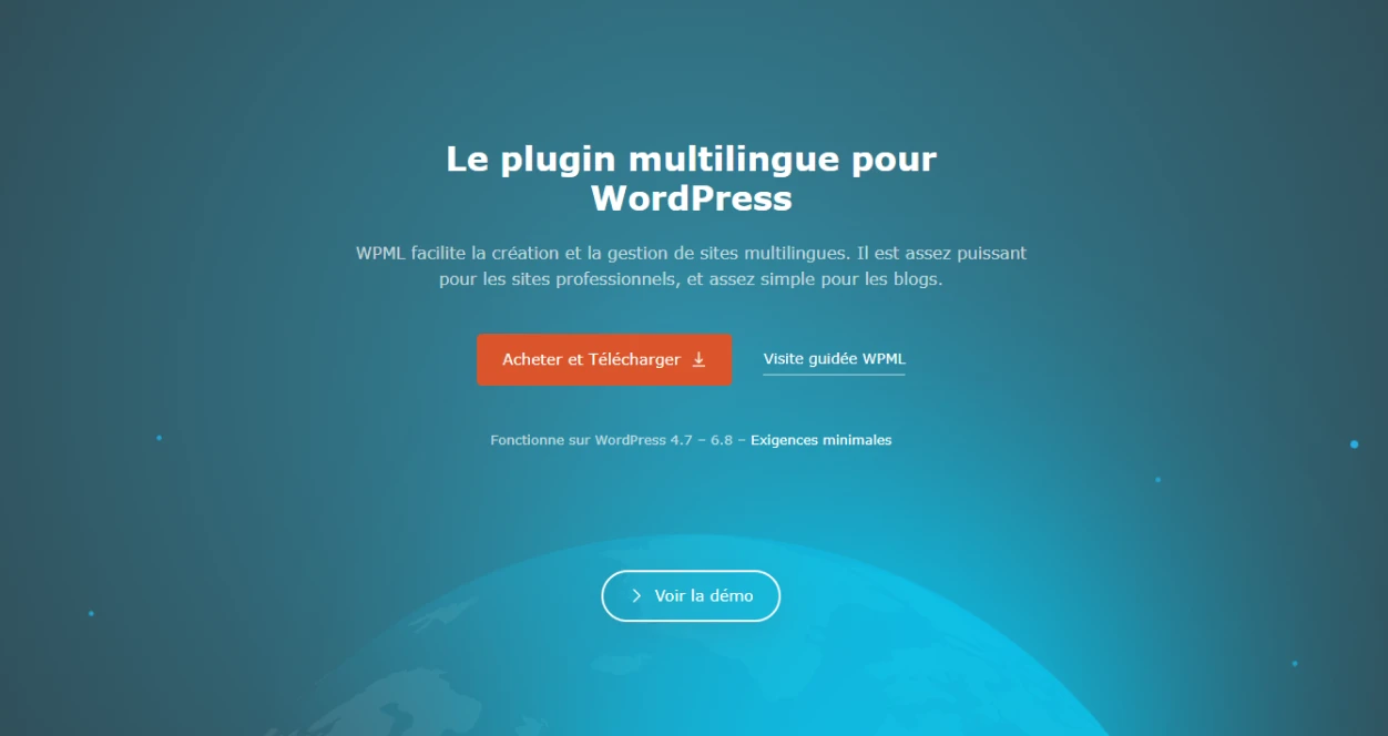 frontend view when switched to the French language