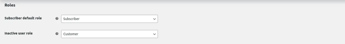roles settings screenshot