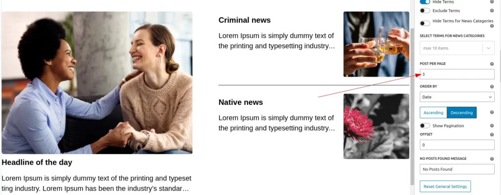 setting-post-per-page