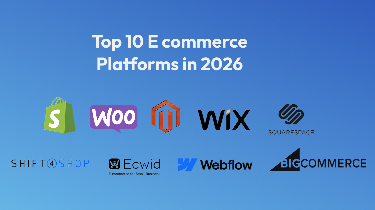 Top 10 ecommerce platforms