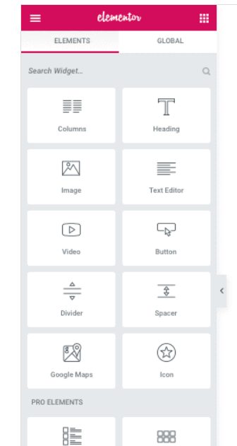 elementor block preview