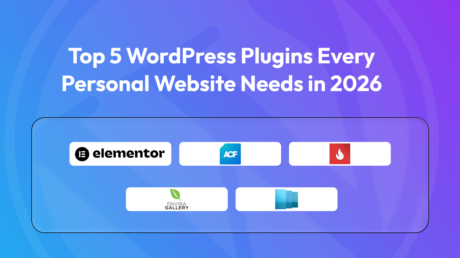 wordpress plugins for personal websites