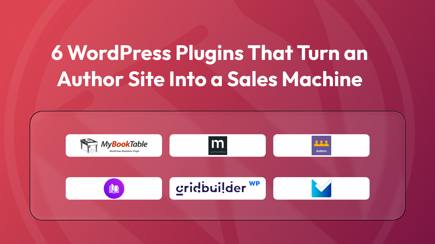 Best wordpress plugins for author sites