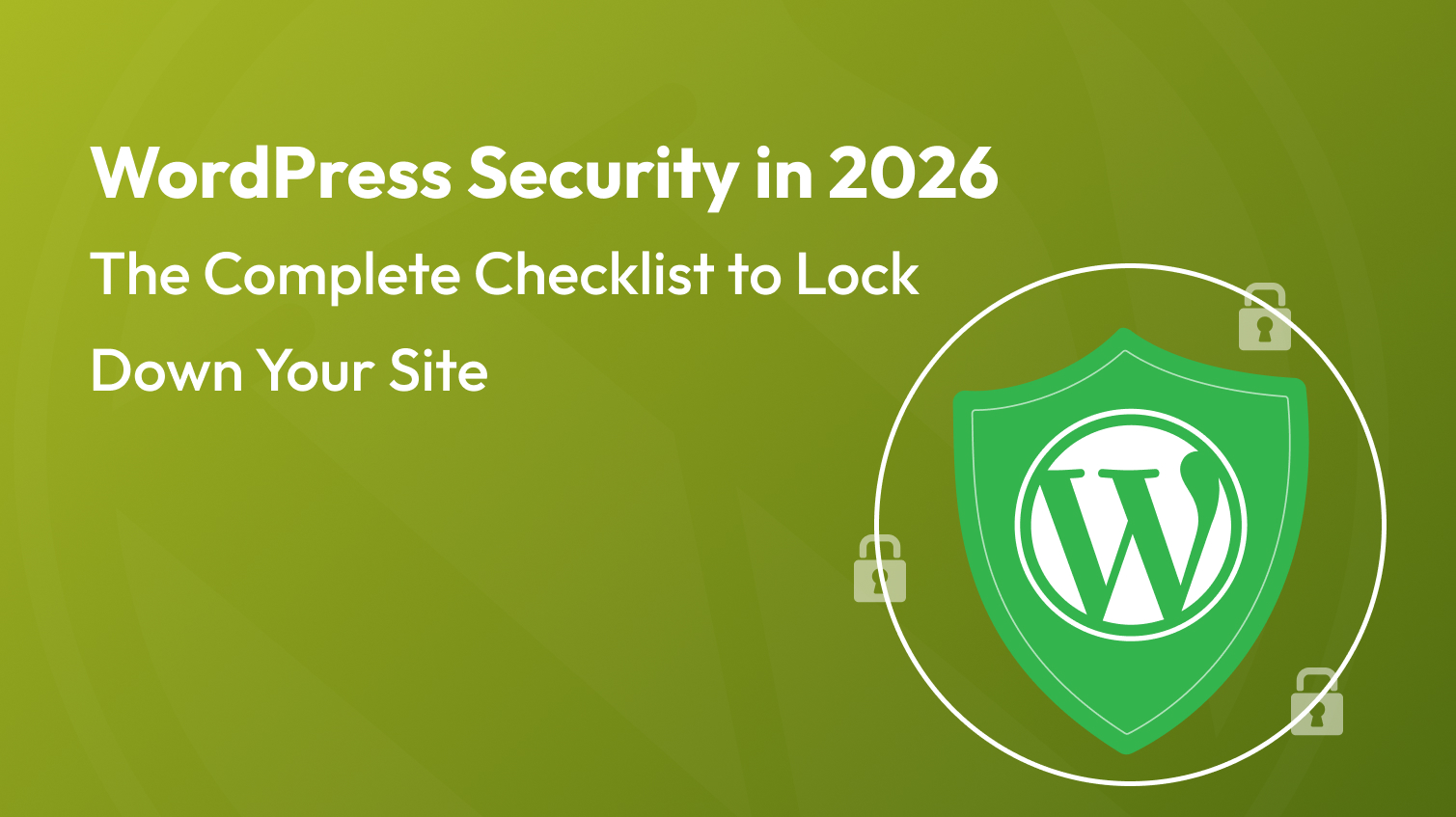 Wordpress security checklist