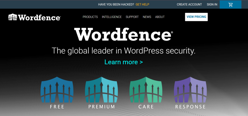 Wordfence security plugin